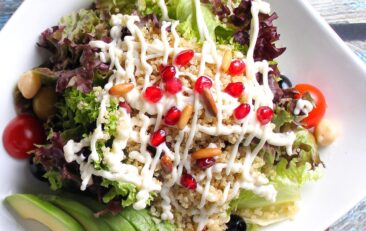 Receta de Ensalada de verduras y quinoa